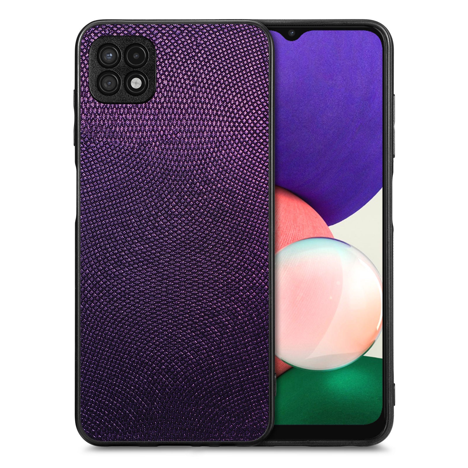 Anti-fall Phone Cover For Samsung Galaxy A22 5G (EU Version) PC PU Leather TPU Precise Cutout Smartphone Case Anti-fall Phone Cover For Samsung Galaxy A22 5G (EU Version) PC PU Leather TPU Precise Cutout Smartphone Case